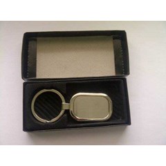 gantungan kunci stainless oval