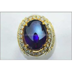 elegant hot kecubung kalimantan, ungu terong tua - ( at 058 + sertifikat )