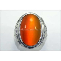 hot golden yellow cat' s eye raflesia body glass - rls 016