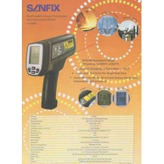 dual laser infrared thermometer & thermocouple socket sanfix it2400