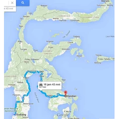 rute makassar - kendari