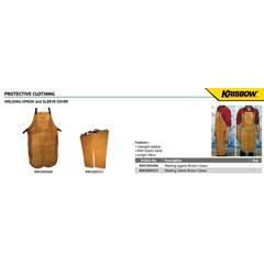 welding apron ( celemek) and sleeve cover krisbow