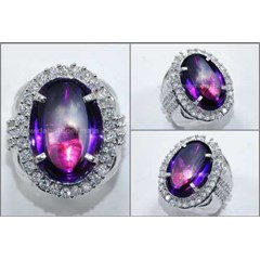 elegant top kecubung kalimantan, crystal mulus - at 063