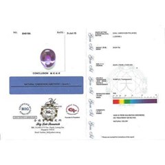 natural kecubung kalimantan, crystal mulus - ( at 064 + sertifikat )