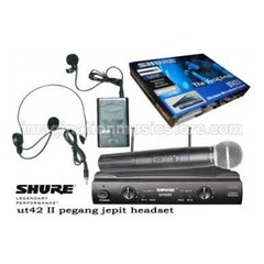 shure ut42ii / sm58 1 handheld + 1 lavalier & headset