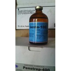 genta-100 inj ( pengobatan infeksi saluran pernafasan, pencernaan dan perkencingan)