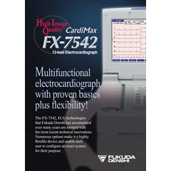 ecg ( ekg) 6/ 12 channel fukuda denshi cardimax fx 7542