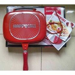 happy call double pan alat masak 2 sisi kulit jeruk tidak lengket