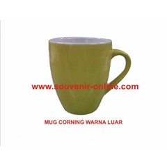 mug keramik corning warna luar decal
