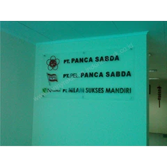 reception signage / front office - panca sabda