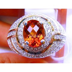 top quality natural orange sunkist citrine ( code: qz149)