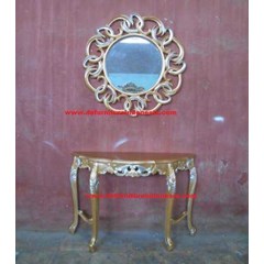 jepara furniture , console table set gold , classic furniture | cv. de' ef indonesia defurnitureindonesia dfrict-1