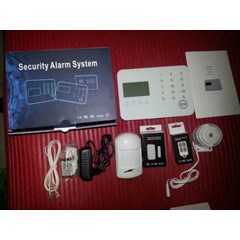 paket alarm p02, 4 channel kabel dan 99 channel wireless, pstn + gsm
