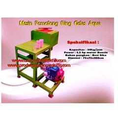 mesin, pemotong, ring, aqua, gelas