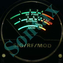 vu signal rf modulasi radio meter bentuk bundar