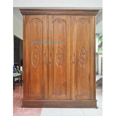 almari pakaian mawar pintu 3