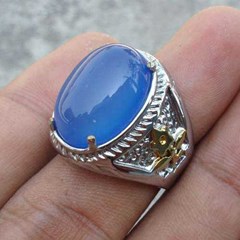 batu permata kalsedon biru – natural chalcedony