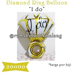 balon foil cincin atau diamond ring balloon