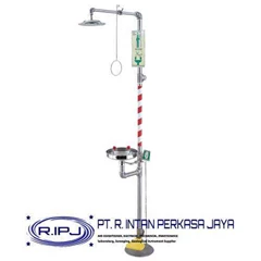 emergency eye-wash and drench shower blue eagle ew607 ( safety shower)