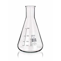 erlenmeyer, narrow neck, 250 ml, 500 ml, 1000 ml, 3000 ml