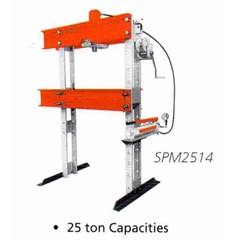 spx power team hydraulic presses driven by hand pump, 