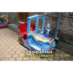 loko motif kereta mini fiber triplek