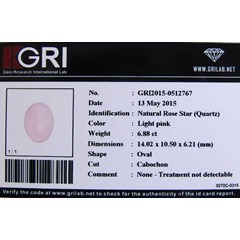 batu mulia rose star quartz antik ( code: qz150)