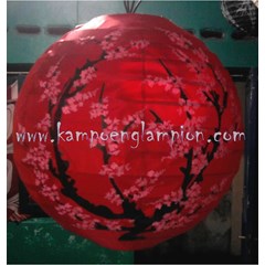 lampion bola diameter 40cm motif sakura