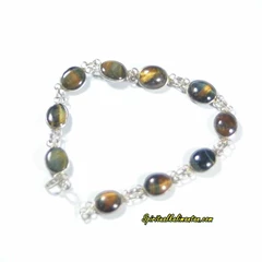 gelang tiger eye model rantai kode: kb21