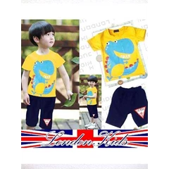 sb537/ 540 - setelan dino london kids