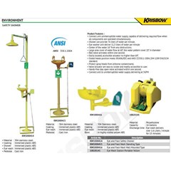 eye and face safety shower kw1000414 krisbow