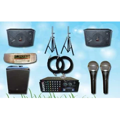 paket karaoke g: mixer amplifier + 2 speaker 10 inch auderpro