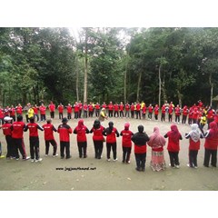permainan outbound trafic jam, permainan outbound tupai dan pemburu.