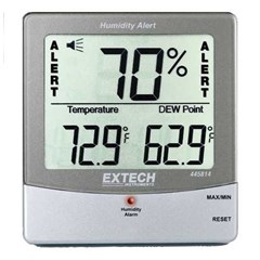 extech 445814 thermohygrometer humidity alert with dew point