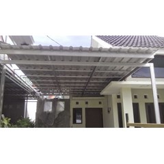 pemasangan kanopi atap galalum