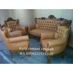 kursi sofa tamu romawi cengkeh type 3111