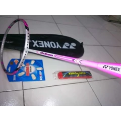 raket bulutangkis yonex arcsaber 9 impor + senarbg6 +tas +grip