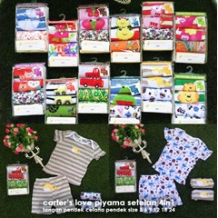 grosir baju tidur anak setelan pendek carter's