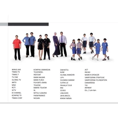 seragam pabrik, kantor, produksi, manufaktur, promosi.