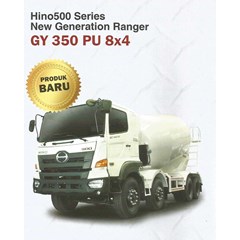 hino truk concrete mixer 12m3 : gy 350 pu 8x4