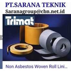 trimat pt sarana teknik trimat asbestos free woven brake lining