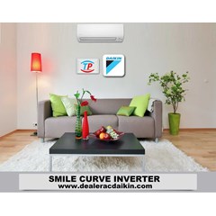 ac 1.5 pk daikin split inverter smile curve : ftkc35nvm4+rkc35nvm4 
