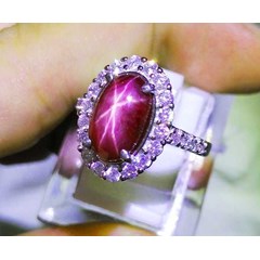 cincin cantik batu ruby star (code:rb321)