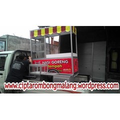 rombong aluminium melamin