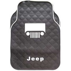 karpet karet mobil jeep - black white