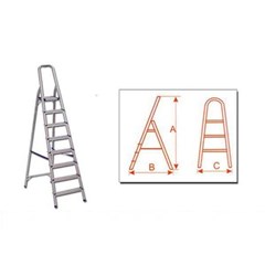 tangga ladder teleskopik alumunium dalton ml-408