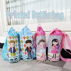 printed bottle bag - goodie bag
