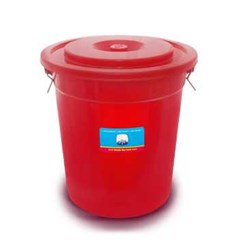 timba 12 gln polos warna + tutup + gagang kawat tms 