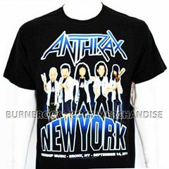 anthrax kaosband / kaos musik  merchandise import original lisensi 