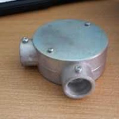 circular surface box 2 way (angle) e-25 alumunium